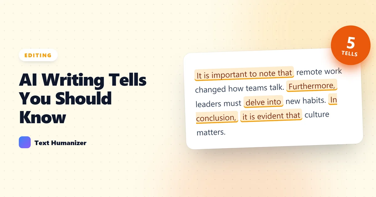 Cover image for the article: 7 AI Writing Habits That Give You Away Instantly