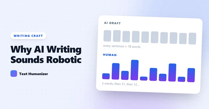 Cover image for the article: Why AI Writing Sounds Robotic (And How to Actually Fix It)